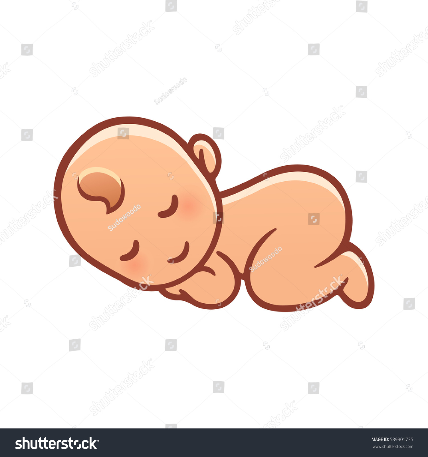 1500x1600 Baby Cartoon Drawing Cute Sleeping Baby Drawing Simple Cartoon