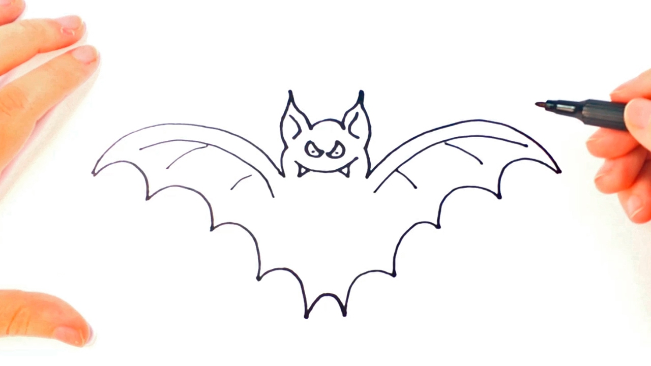 1280x720 How To Draw A Bat Bat Easy Draw Tutorial
