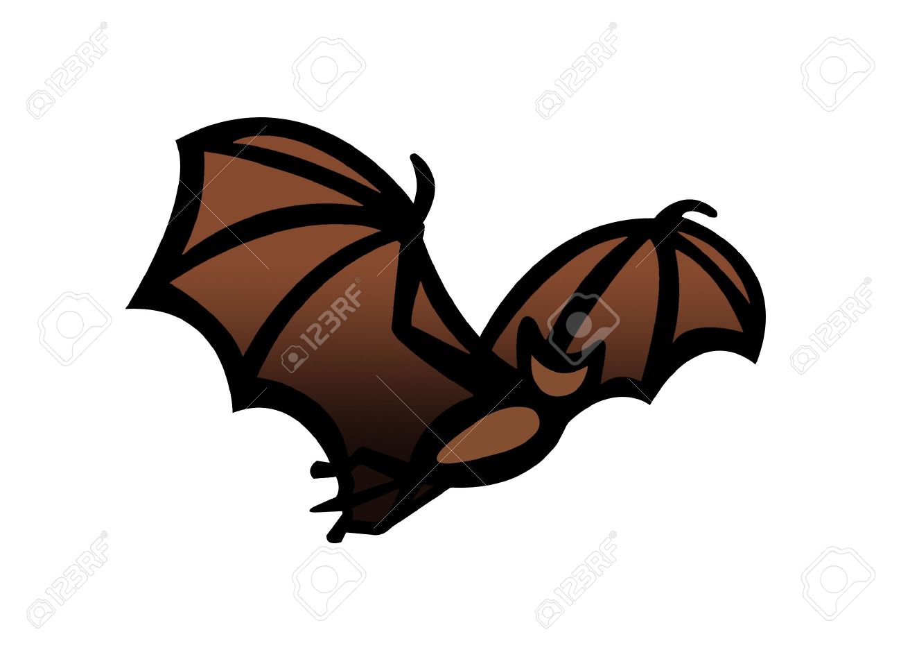 1300x947 Simple Drawing Illustration Clipart Of A Bat In Flight,great