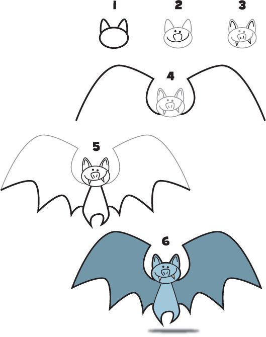 529x670 How To Draw A Bat Kids Learning To Draw Bats