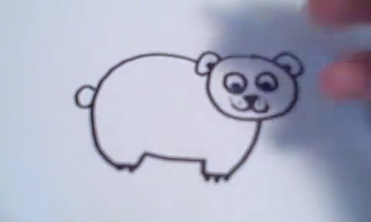 1280x768 How To Draw A Cartoon Polar Bear