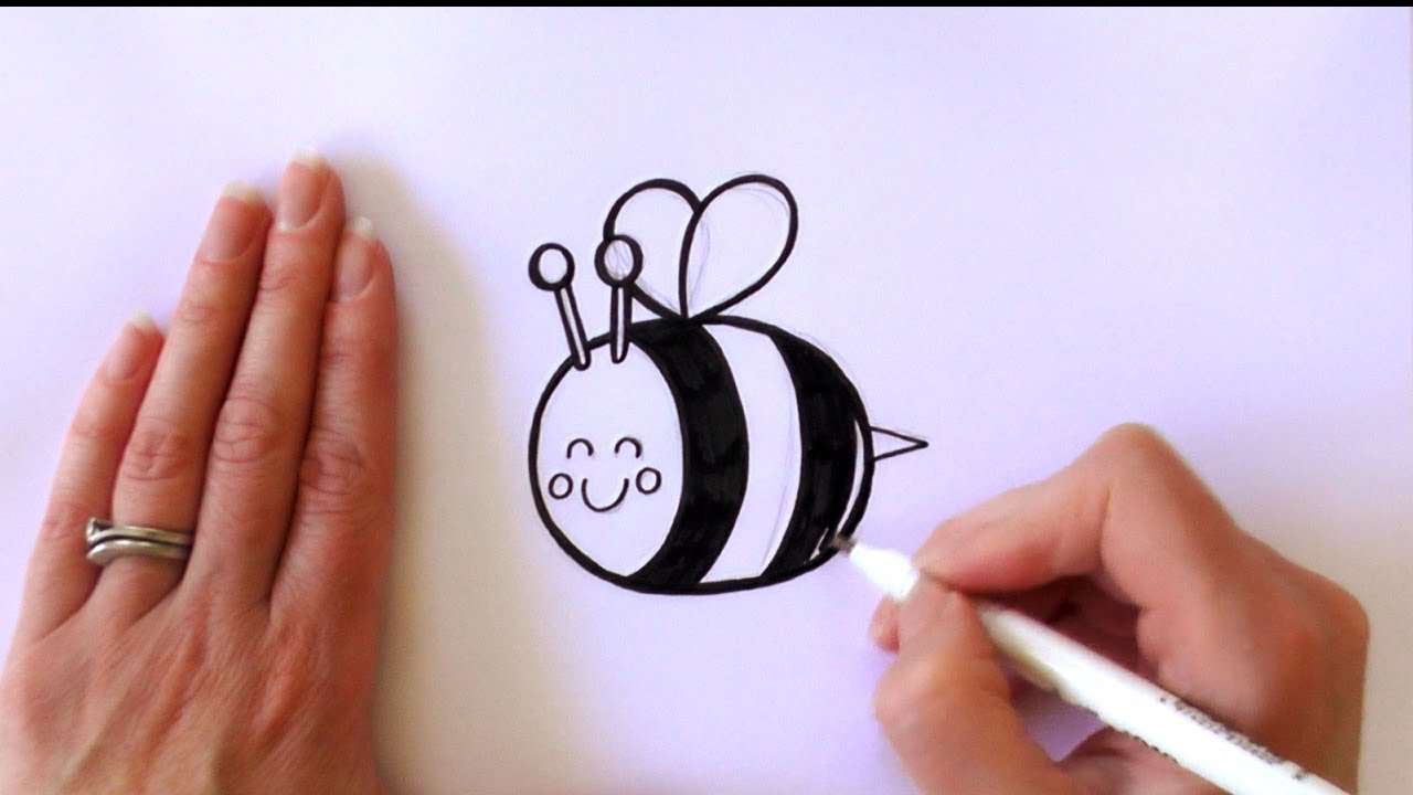 1280x720 How To Draw A Cartoon Bee