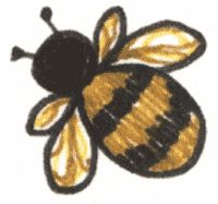 200x187 How To Draw A Simple Bee Bee Decorations Bees