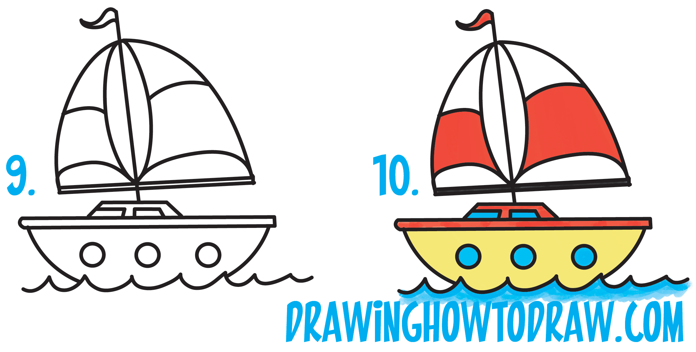 2374x1200 Simple Easy Boats To Draw Useful How A Boat In 7 Steps Easy