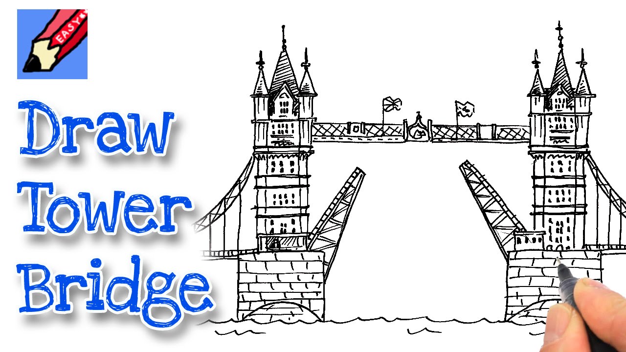 1280x720 How To Draw London's Tower Bridge