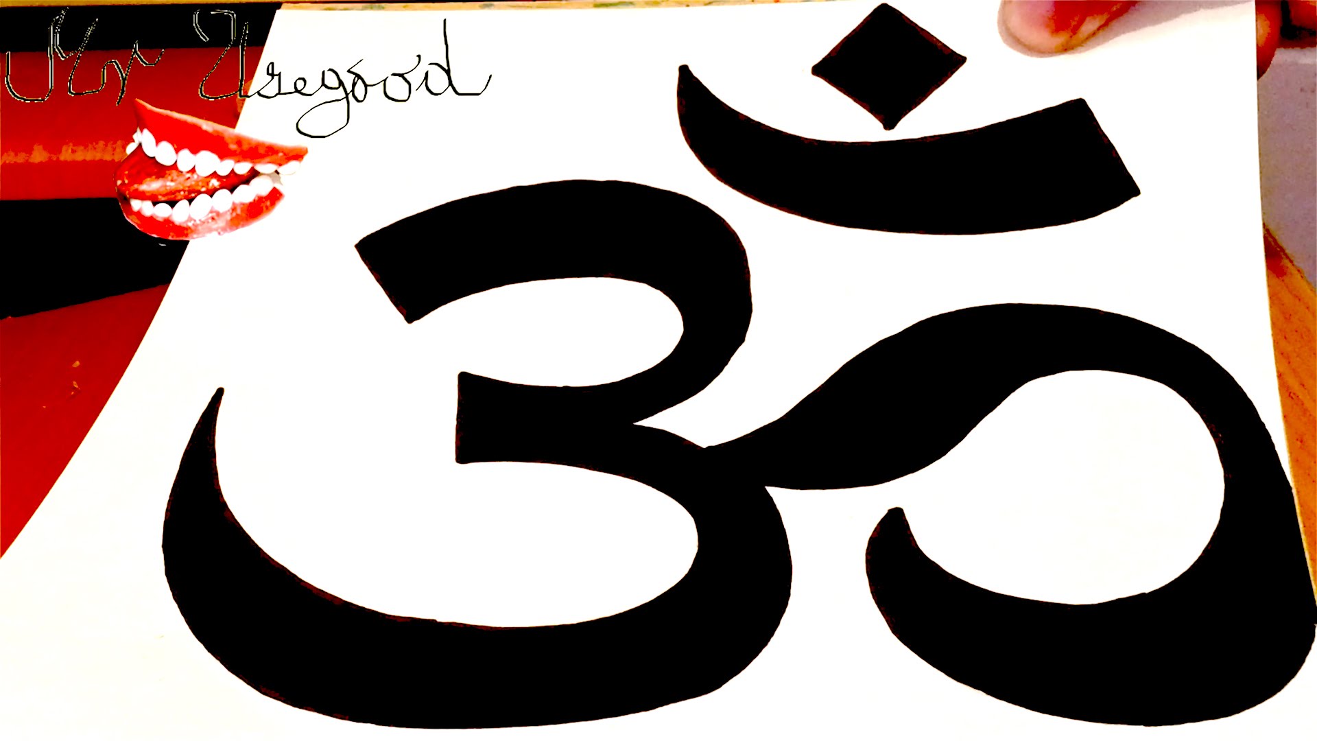 1920x1080 How To Draw Om Symbollogo Easy On Paper With Pencil And Color
