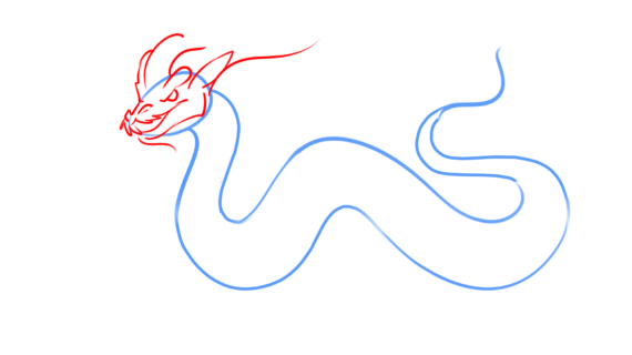 570x320 Simple Drawing Of A Dragon How To Draw A Chinese Dragon Easy, Step