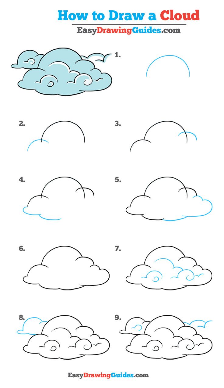 736x1272 How To Draw Clouds