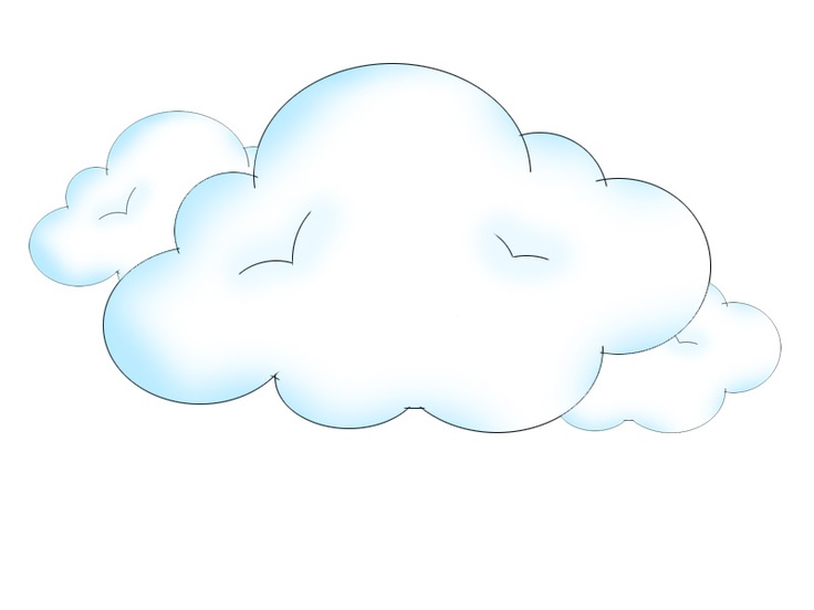 736x552 Simple Clouds Drawing