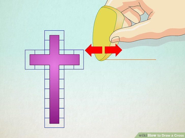 728x546 How To Draw A Cross 12 Steps (With Pictures)