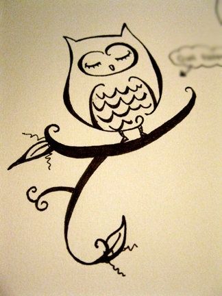 324x432 Cute Owl Drawing Owls Owl Doodle, Owl And Doodles