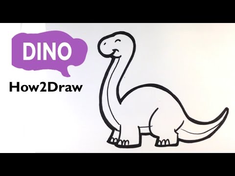 480x360 How To Draw A Dinosaur(Cute)
