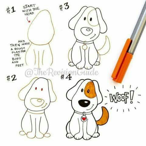 480x480 Simple Dog Doodle Sketch How To Drawing Doodle