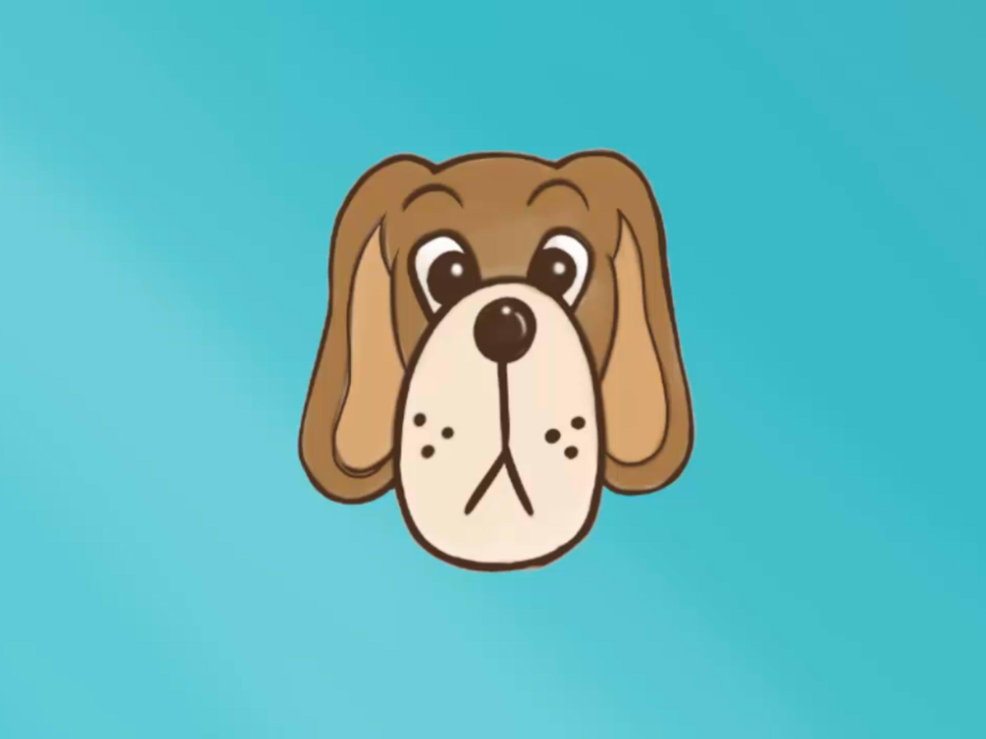 Simple Dog Face Drawing at GetDrawings | Free download