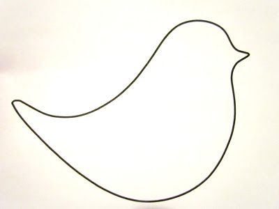 400x300 Bird Outline Templates Use Your Template To Cut Out Two Birds