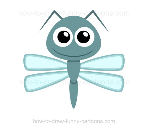 500x441 To Draw A Dragonfly