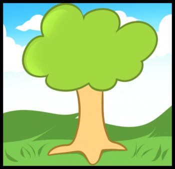 350x338 How To Draw How To Draw A Tree For Kids