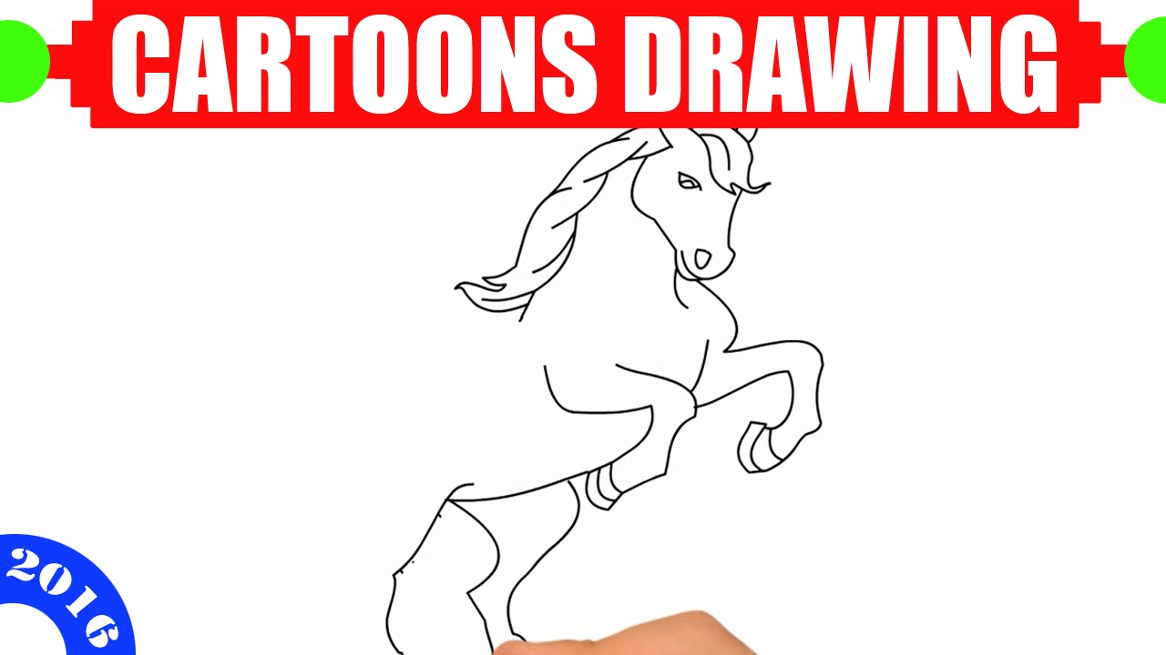 1280x720 How To Draw A Horse Easy For Kids In 2 Minutes