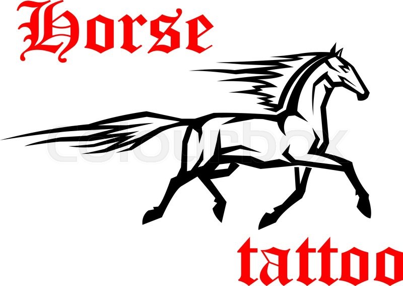 800x567 Simple Geometrical Sketch Drawing Of Galloping Arabian Horse