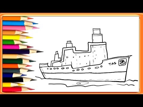 480x360 How To Draw A Simple Ship Easy Drawing For Kids