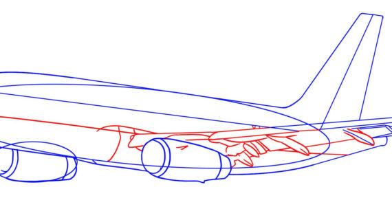 570x320 Simple Drawing Of Aeroplane How To Draw An Airplane Step By Step