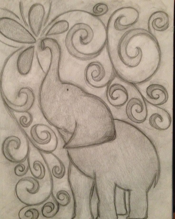 736x921 Easy Elephant Drawing Tumblr