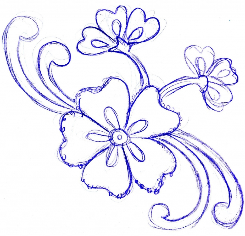Types of Flowers Drawing Simple | flowers-art-ideas.pages.dev
