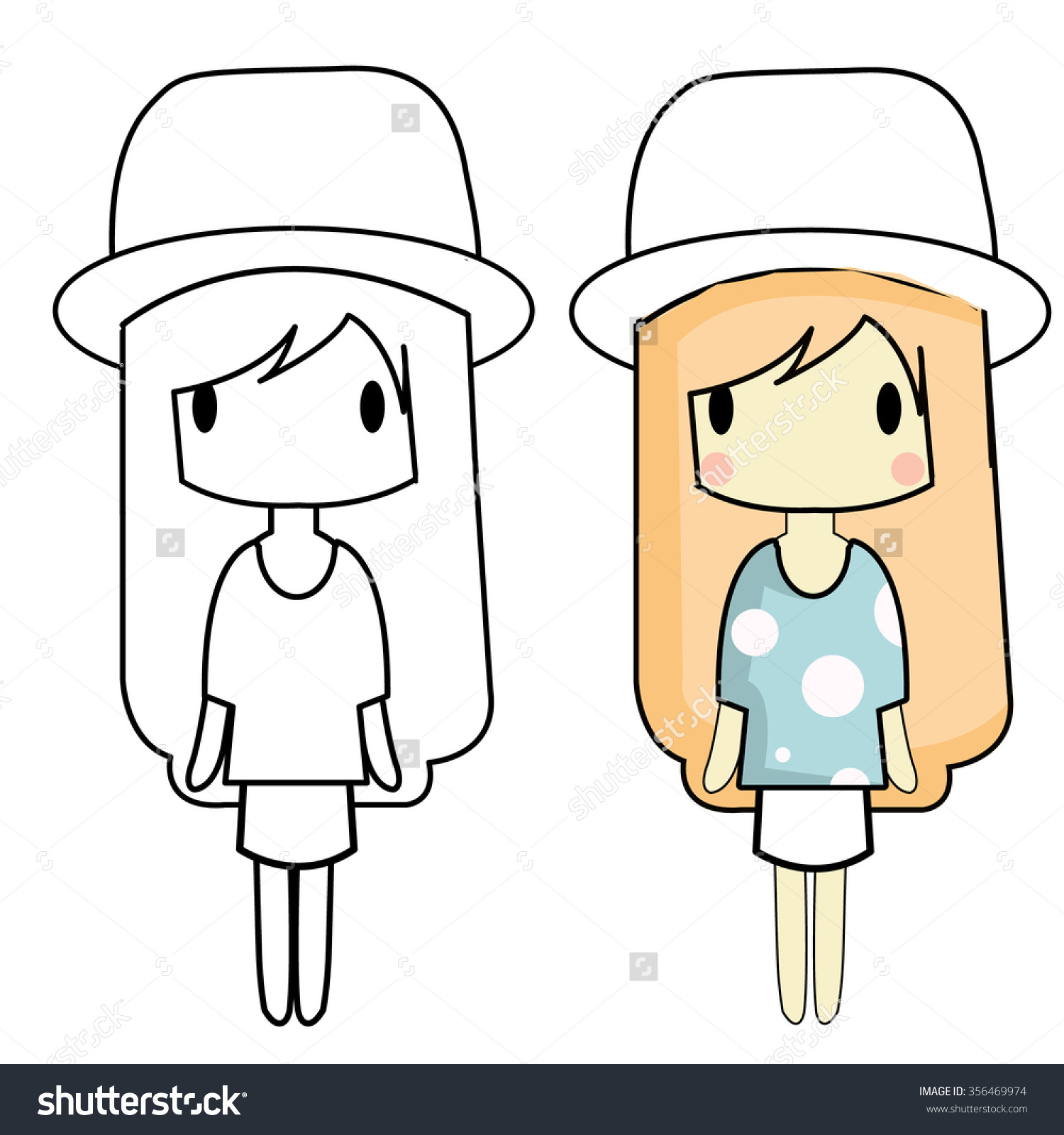 1500x1600 Simple Drawing Of Girl Simple Drawing Girl Image Different