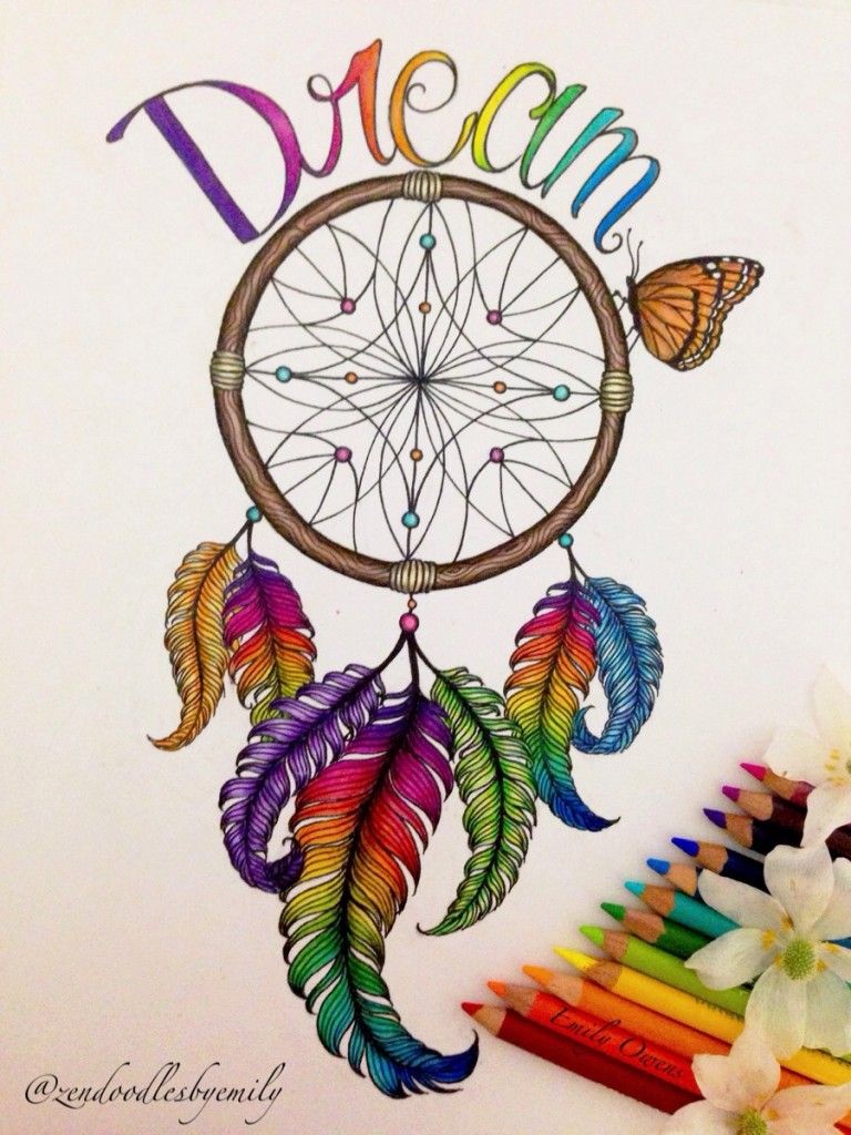 768x1024 Dreamcatcher Drawing