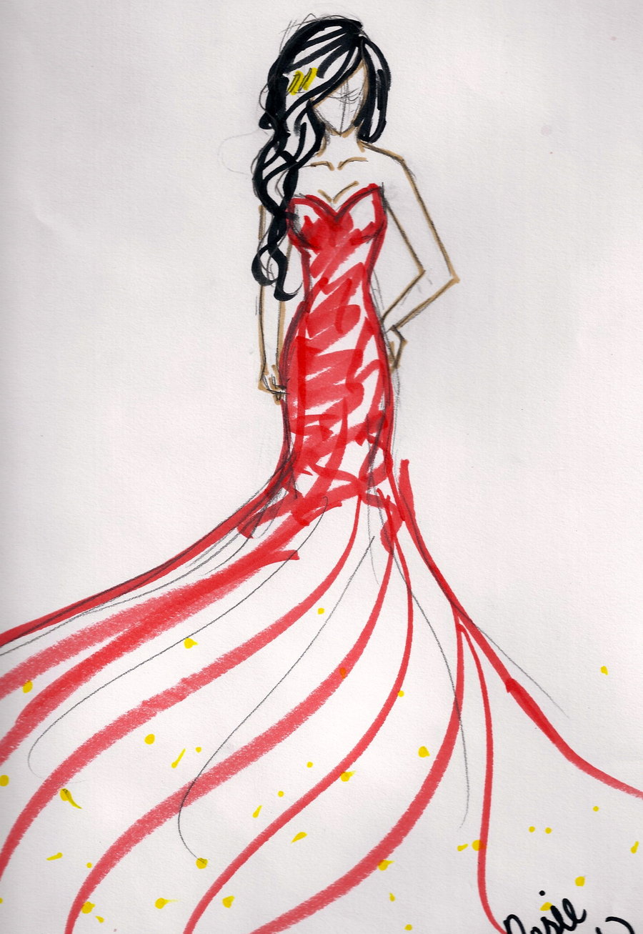 Simple Dress Drawing at GetDrawings | Free download