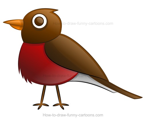 510x420 How To Draw A Cartoon Robin