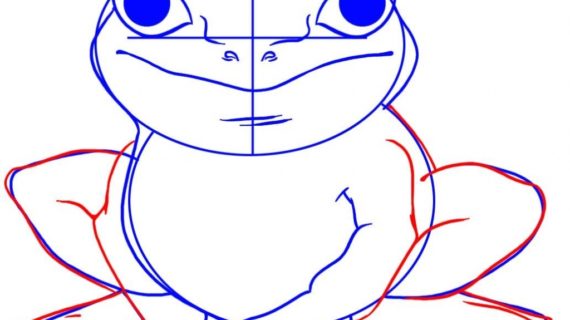 570x320 How To Draw A Simple Frog Frog How To Draw A Frog Easy Drawing