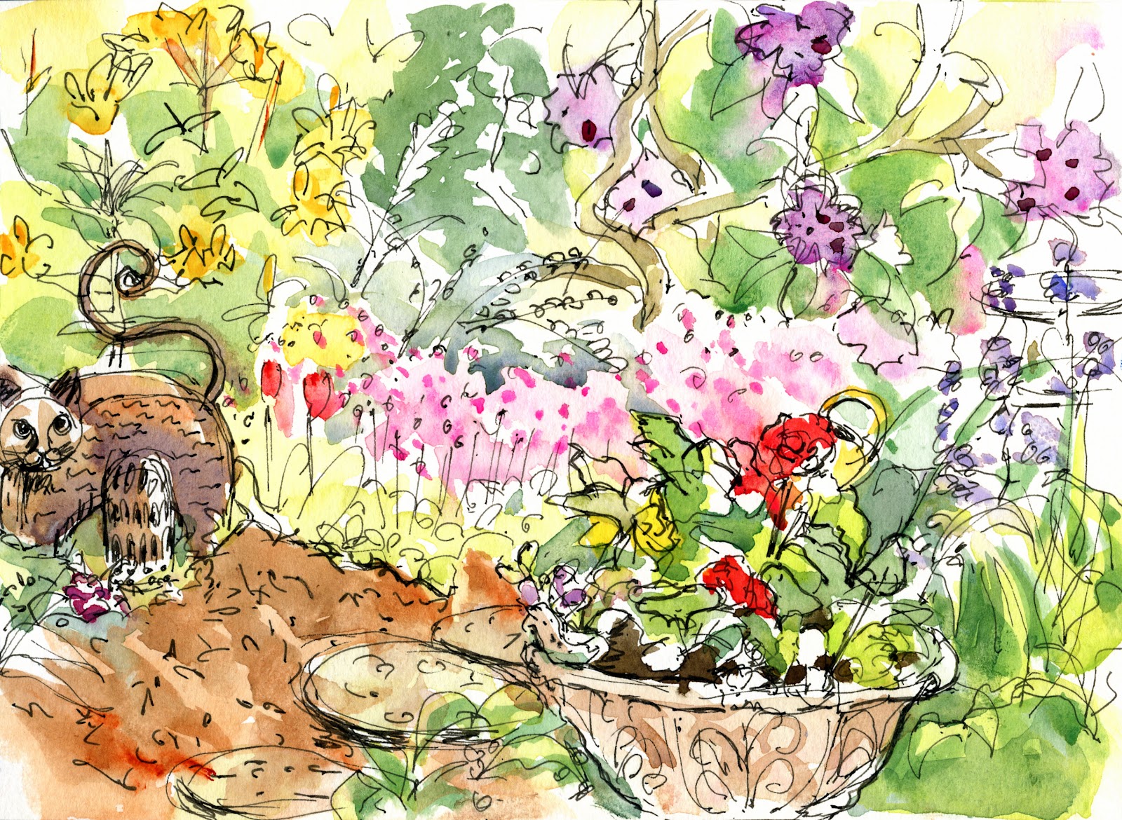 1600x1170 Whidbey Island Sketchers Barbara Amp Mary's Lyrical Garden