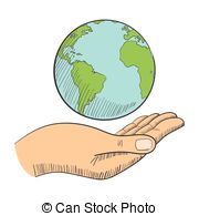 180x195 Simple Doodle Of A Globe. Simple Hand Drawn Doodle Of A Clip