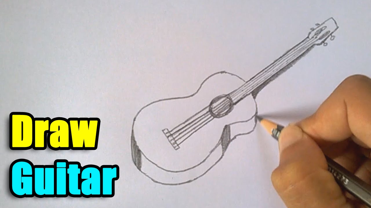 1280x720 How To Draw A Guitar
