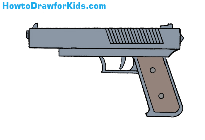 700x479 How To Draw A Gun For Kids Howtodrawforkids
