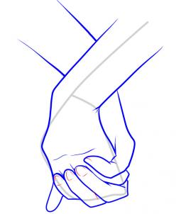 255x302 How To Draw Holding Hands Step 11 Art Guides