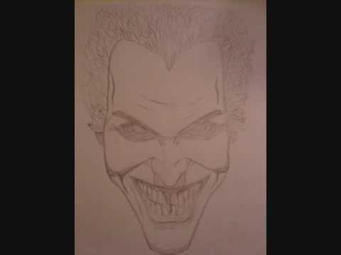 480x360 The Joker Step By Step Drawing