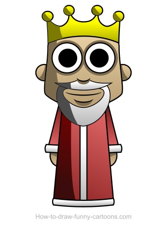 340x463 King Drawing (Sketching + Vector)