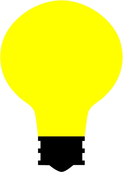 430x600 Simple Light Bulb Free Vector In Open Office Drawing Svg ( Svg