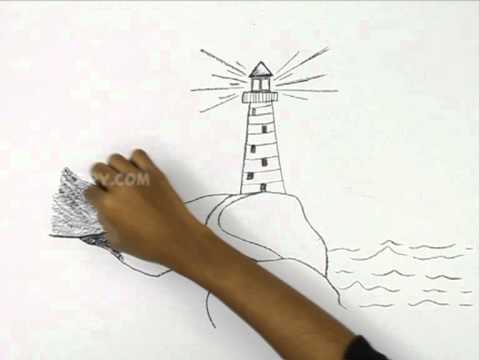 480x360 How To Draw A Light House