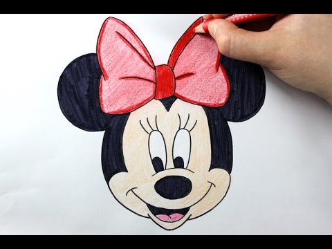 Cute Minnie Mouse Drawing Easy ~ How To Draw Minnie Mouse | Bodemawasuma