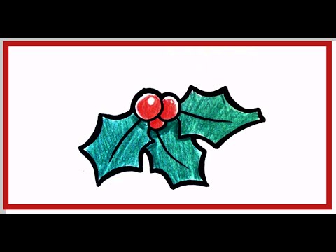 480x360 How To Draw Mistletoe