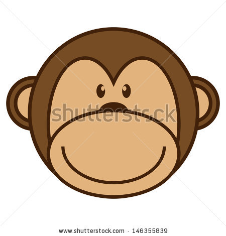 450x470 Simple Monkey Drawing
