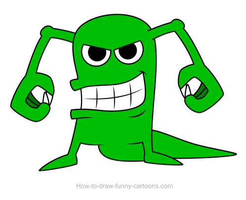 498x406 Monster Drawing (Sketching + Vector)