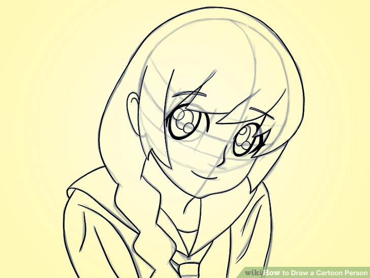 728x546 How To Draw A Cartoon Person 14 Steps (With Pictures)