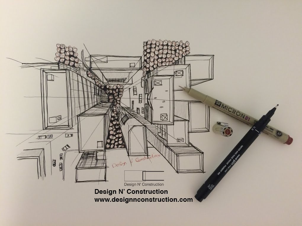 1020x765 Simple One Point Perspective Urbanity Tutorial