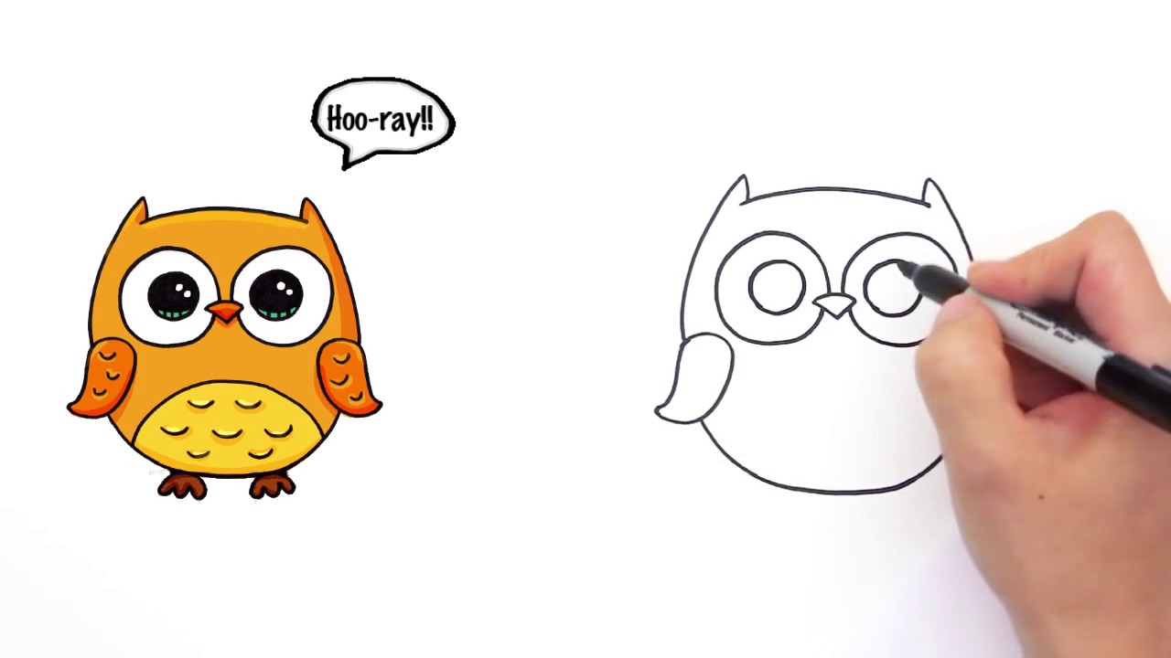 Simple Owl Drawing at GetDrawings | Free download