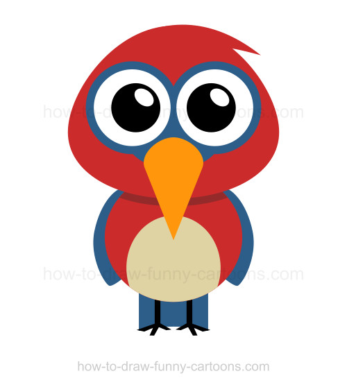 500x558 To Draw A Parrot