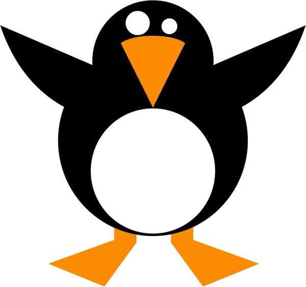 600x561 Simple Penguin Free Vector In Open Office Drawing Svg ( Svg